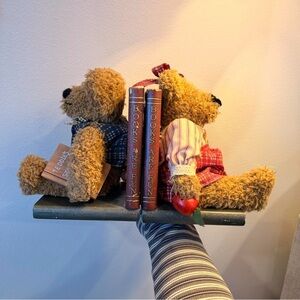 Cottage Core Teddy Bear Bookends